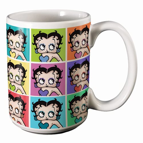 Betty Boop Squares 14 oz. Ceramic Mug